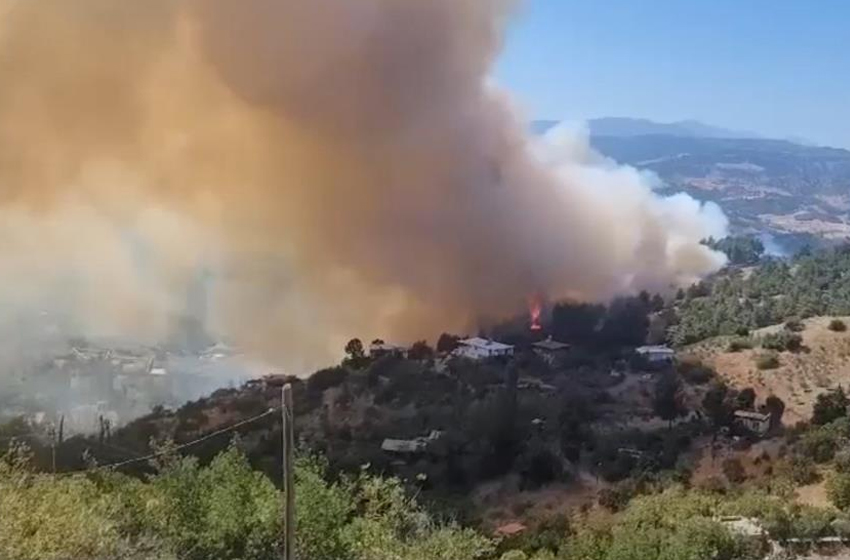 Kahramanmaraş’taki orman yangını evlere sıçradı