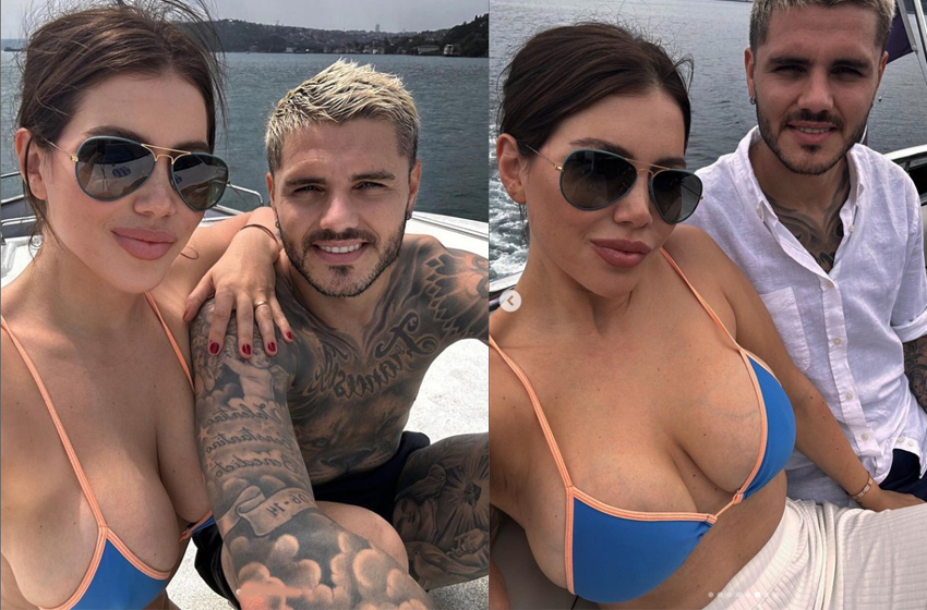 Icardi 3 mankenle alem yaptı! Wanda Nara affetti