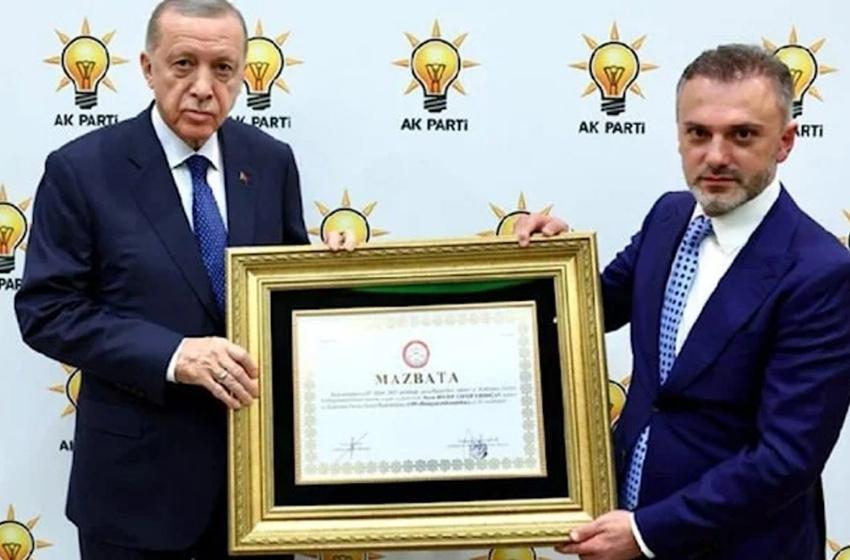 Erdoğan mazbatasını aldı