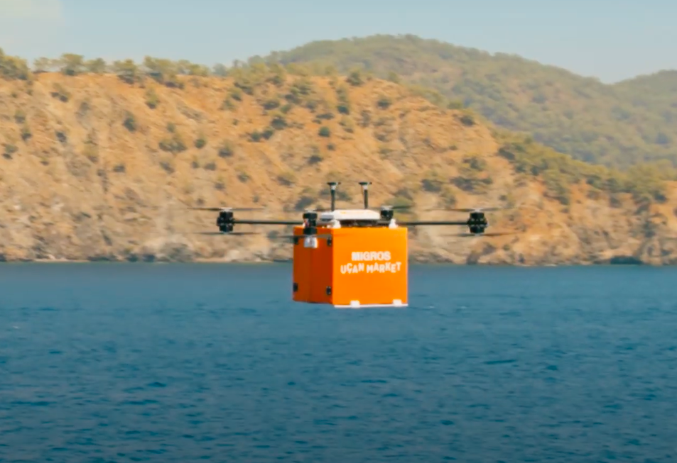 Migros Sanal Market 'drone'a geçti: Migros Uçan Market!