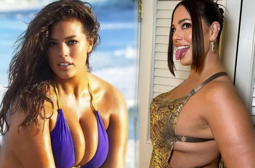 Ashley Graham elbise değil tül giymiş resmen! Transparan elbisesiyle geceye damga vurdu …