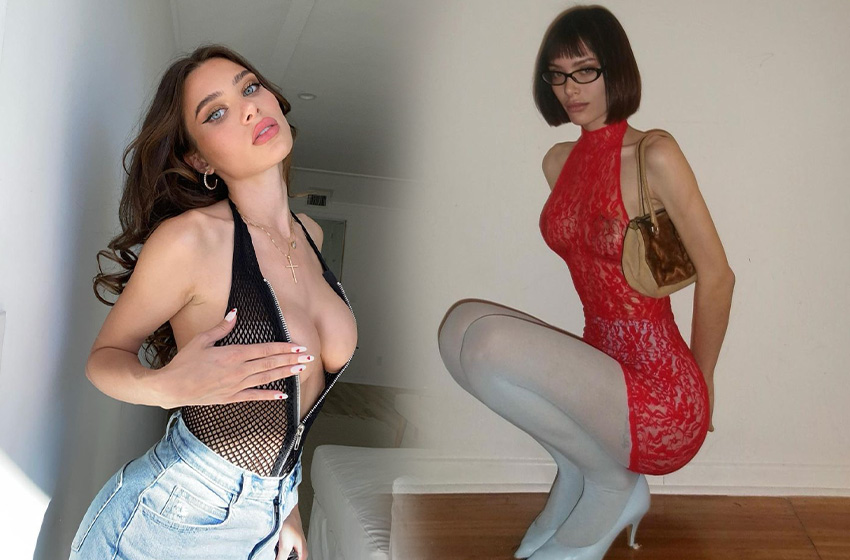 Lana Rhoades resmen erimiş! Resmen kemikleri sayılıyor