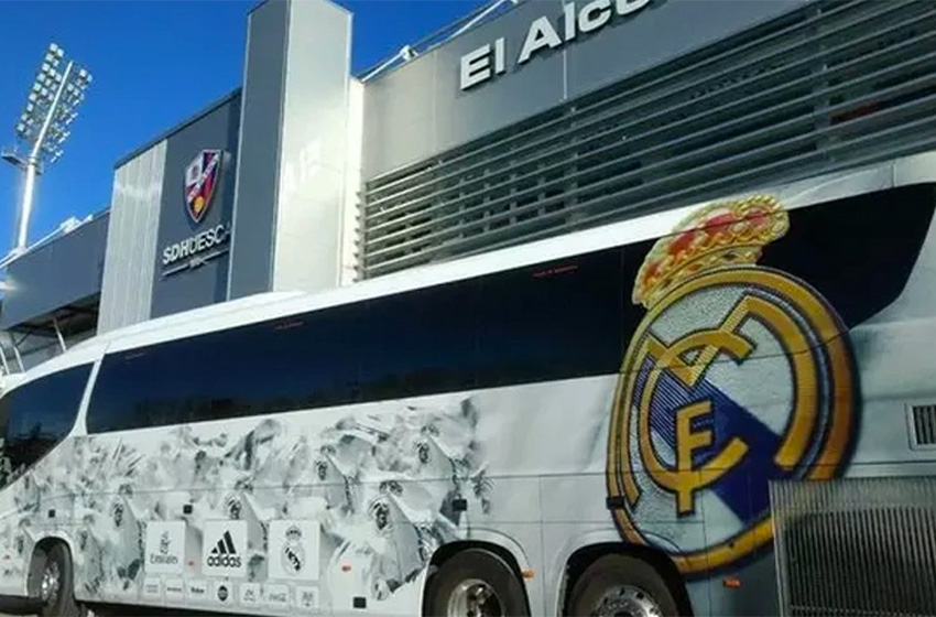 Real Madrid otobüsü kaza yaptı