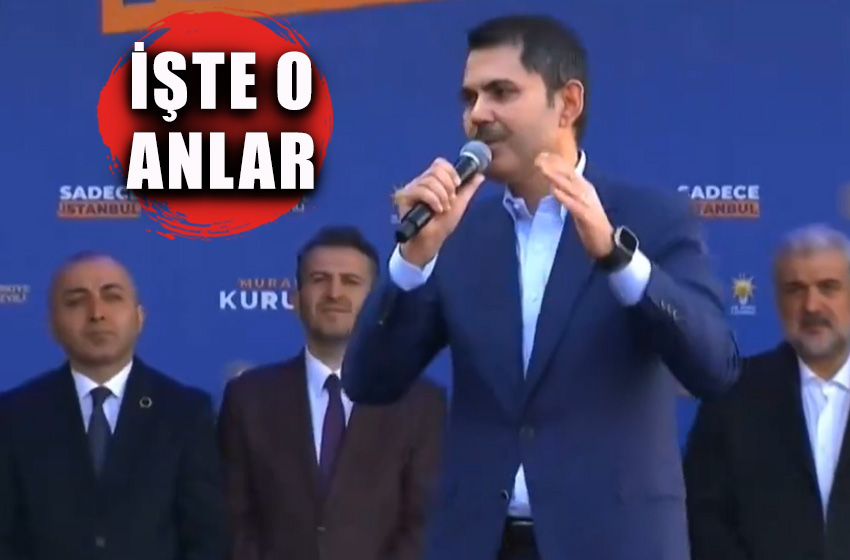 Murat Kurum ayağına baret taktı, gülmeden geçemedi