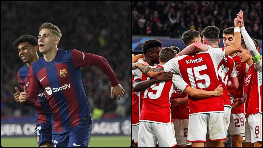 Barcelona ve Arsenal çeyrek finalde