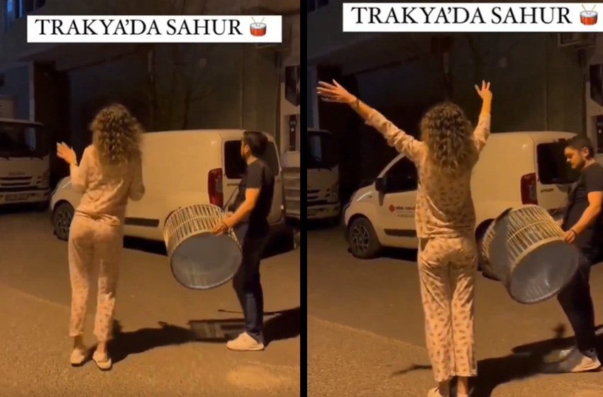 'Trakyalı sahuru' dedi böyle göbek attı