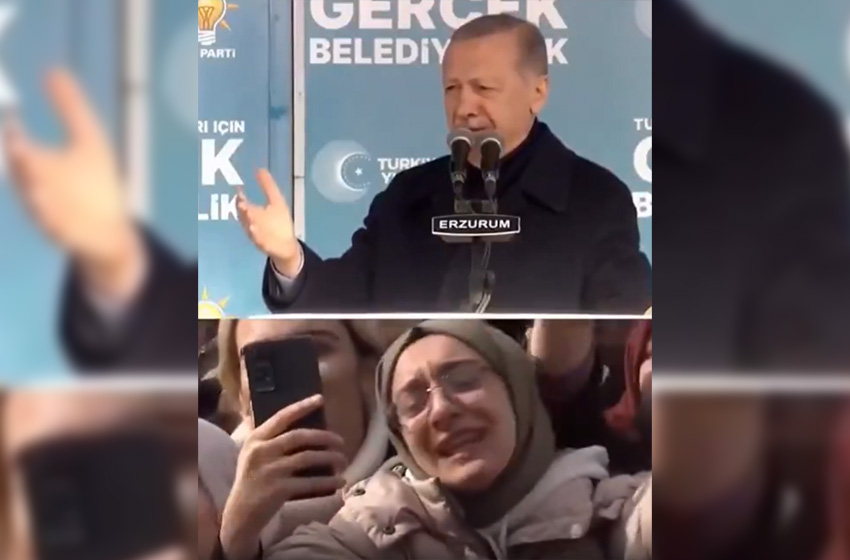 Cumhurbaşkanı Erdoğan'dan vatandaşa: 'Ne olur ağlama ya'