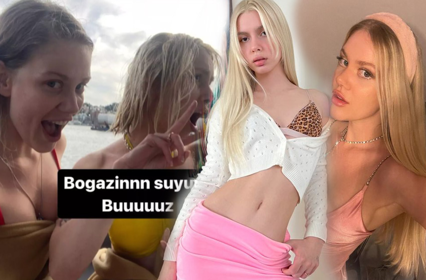 Aleyna Tilki ile Serel Yereli Boğaz'a atladı