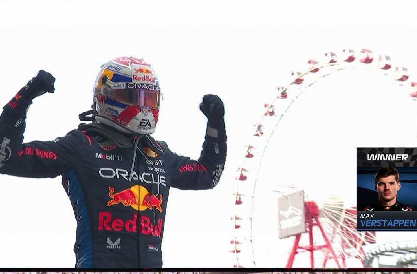 Japonya'da zaferin adı Max Verstappen