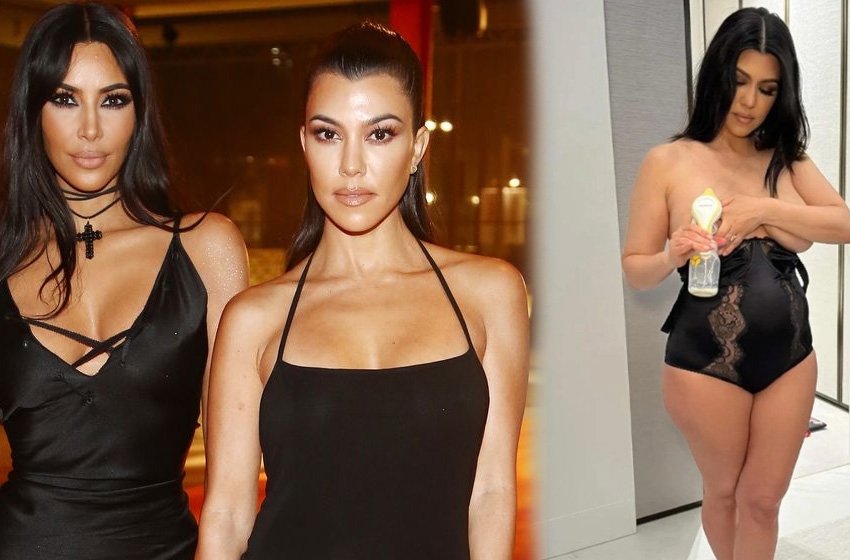 Kourtney Kardashian'dan inanılmaz hareket! Kendi sütünü içti