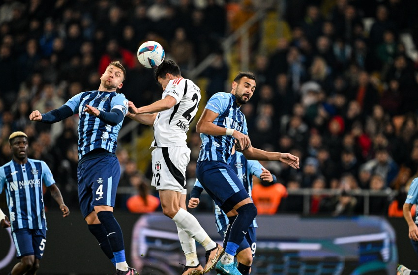 Beşiktaş Adana'na darmadağın.Futbolcular birbirine girdi