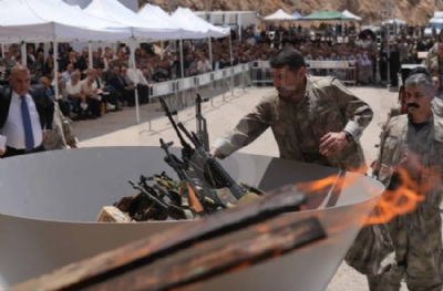 PKK silah bıraktı: Süleymaniye'de Casene Mağarası’nda tarihi tören