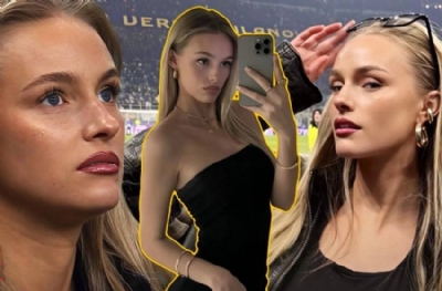 Inter maçındaki gizemli güzelin kimliği ortaya çıktı!
