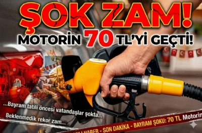Bayram sabahı şok zam! Motorin 70 TL’yi geçti