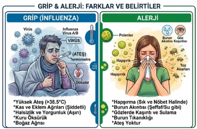 Grip mi, Alerji mi?       