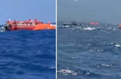 Girne açıklarında 279 kişiyi taşıyan yolcu gemisi battı
