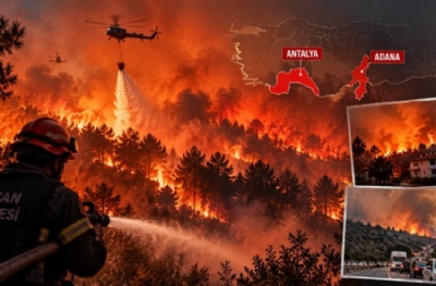 Antalya ve Adana'da yangın kabusu: Evler boşaltıldı